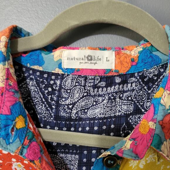 Colorful Floral Long Sleeve Dress - Picture 3 of 13